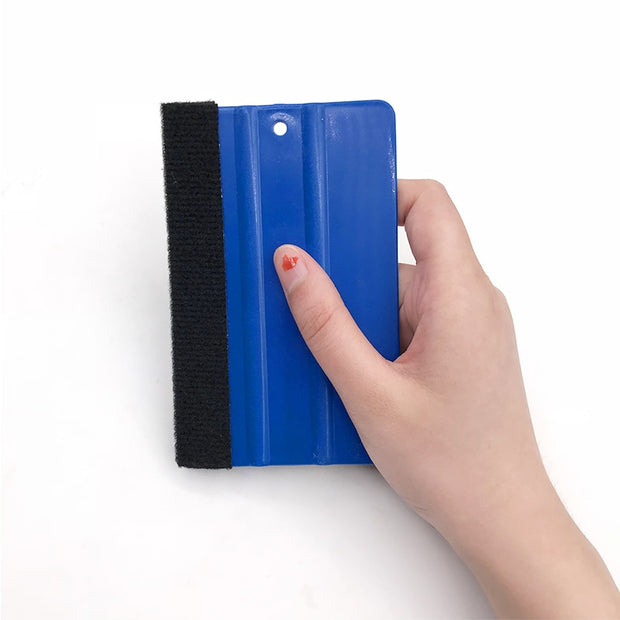 Blue Scraper squeegee Wrapping tool