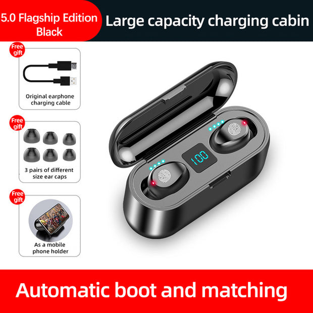 TWS Bluetooth Earphones 5.0 Wireless with Headphones Charge Box Sports Headset Ear Buds with Dual Microphone for IPhone /Android